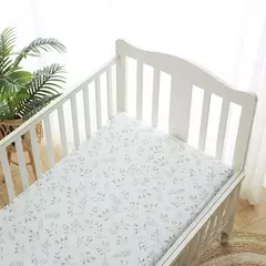 Imagem do Capas de colchão de algodão, lençóis recém-nascidos, lençóis de bebê, colcha, cor sólida, 130 cm, 70cm, 2024