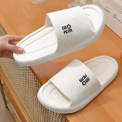 Slides planos antiderrapantes para homens e mulheres, chinelos casuais femininos, chinelos internos para casa, sandálias femininas de verão, moda feminina, seabeach fino e fino