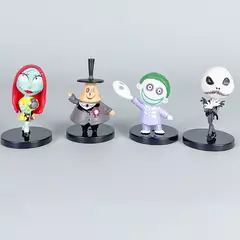 10-20 pçs/lote o pesadelo antes do natal 7cm mini figura jack skellington horrível engraçado boneca de halloween modelo ornamentos brinquedos - comprar online