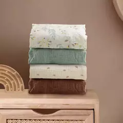 Capas de colchão de algodão, lençóis recém-nascidos, lençóis de bebê, colcha, cor sólida, 130 cm, 70cm, 2024 - loja online