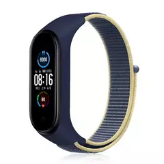 Correia de nylon para Xiaomi Mi Band, pulseira esportiva confortável, pulseira para Mi Band 7, 6, 5, 4, 3 na internet