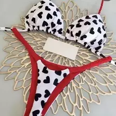Imagem do Mulheres biquíni dividido fio-dental, moda praia, moda natalícia, novo