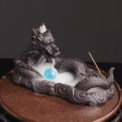 Backflow Incenso Queimador, Escultura Dragão, Tea Table Decor, Cascata Titular para Sala de estar, Acessórios Do Quarto
