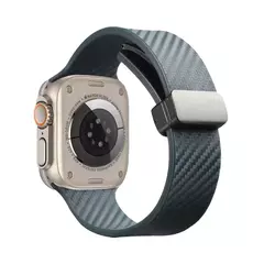 Pulseira de fibra de carbono para Apple Watch, Ultra 2 bandas, pulseira magnética de silicone, 49mm, 44mm, 45mm, 41mm, 40mm, iWatch Series 9, 8, 7, 6, SE, 5, 4 - comprar online