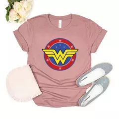 Mulher t-shirt com design de super-herói mulher, t-shirt da mulher, presente do dia das mães - loja online