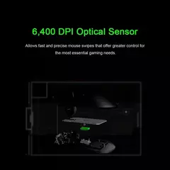 Razer-DeathAdder Essential Wired Gaming Mouse, 6400DPI, Sensor Óptico, 5 Botões Independentemente, Laptop, PC, Gamer, Original - comprar online