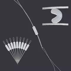 300 pçs silicone espaço feijão oval rolha bobber profissão flutuador de pesca resistência anti-strand linha de peixe engrenagem de pesca - Wolf Magazine