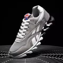 Tênis de corrida casual respirável para homens, antiderrapante, absorvente de choque, sapatos de caminhada confortáveis, esportes da moda, novo, 39-48, 2024