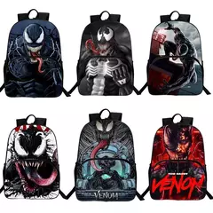 Marvel Legends Venom Mochilas para crianças, Super Heroes School Bag para meninos, Mochila de jardim de infância para crianças, Cartoon Laptop Bags for Men