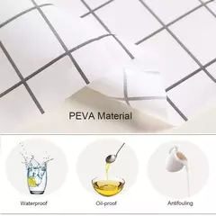 Plástico PVC Impermeável Oilproof Cozinha Mesa De Jantar Capa, Toalha De Mesa Retangular, Grade Impresso Mat, Capa Antifouling - Wolf Magazine
