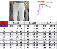 Calça de waffle masculina, calça de negócios masculina de casamento e social, vestido de baile e festa, preto e branco, nova moda, 2024 - Wolf Magazine