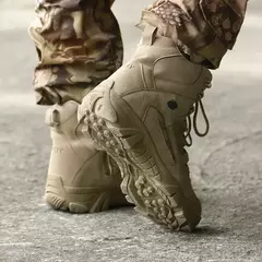 Imagem do Táticas-Botas de Treino de Combate para Homens, Sapatos Masculinos Atualizados, Ao Ar Livre, Camping, Anti-desgaste, Resposta Rápida, Pesca, Caça, Tênis, Caminhada