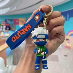Naruto chaveiro anime figura haruno sakura hatake kakashi gaara uzumaki naruto pvc pingente chaveiros para crianças brinquedo de aniversário presente - loja online