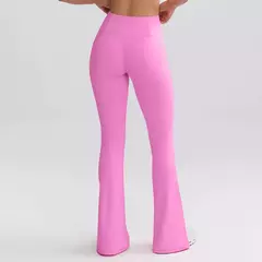 Terno de Yoga Patchwork de duas peças para mulheres, cintura alta Flare Leggings, roupas de treino Fitness Sportswear agasalho na internet