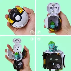 Pokemon elf bola pokeball anime figura desenhos animados pikachu charizard piplup kyogre bolso monstro animal de estimação anime ação modelo brinquedo presentes - comprar online