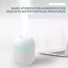 250ML USB Mini Umidificador de Ar Aroma Difusor Óleo Essencial Para Casa Carro Ultrasonic Mudo Névoa Criador Difusor com Lâmpada Cor LED - loja online