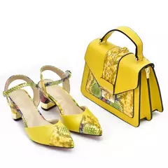 Conjunto italiano de sapatos e sacos para mulheres, sapatos luxuosos, saltos altos para senhoras, designers nigerianas, bombas de festa, sexy, 2022 - comprar online