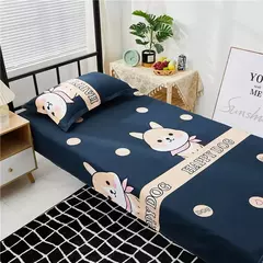 Lençóis modernos de algodão poliéster, Roupa de cama, Colcha para cama de solteiro, Tecido caseiro, 120x210cm, 1pc - Wolf Magazine