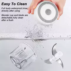 Usb portátil elétrica alimentos chopper para cozinha, mini alho espremedor, moedor de carne, vegetal chopper, cozinha gadgets - Wolf Magazine