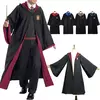 Harri adulto tamanho cosplay roupas capa mágica manto robe potters S-XXL anime grifinória hermione faculdade traje presente de halloween
