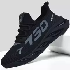 Sapatos casuais versáteis masculinos, calçados esportivos na moda, tênis de corrida respirável, tênis de caminhada e treinamento ao ar livre, verão - loja online