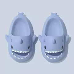 Chinelos de tubarão dos desenhos animados para homens e mulheres, slides internos do banheiro, moda casal, sapatos baixos, sandálias, EVA suave, chinelos de praia, verão - Wolf Magazine