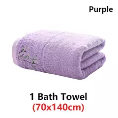 Conjunto de toalhas de fibra de bambu bordadas para adultos, alta qualidade, cor sólida, super absorvente, toalhas de banho para casa e toalhas de mão - Wolf Magazine