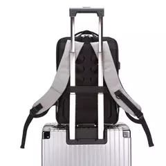 Mochila com carapaça dura casual masculina, anti-roubo, alta capacidade, viagem, carregamento USB, negócio, bolsa para computador masculino, moda - comprar online