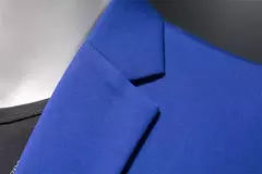 Blazers casuais monocromáticos de botão único masculino, smoking de luxo, terno de negócio de qualidade, jaquetas slim fit, jaquetas masculinas, 6XL, 5XL, 4XL, primavera