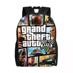 Jogo de aventura Grand Theft Auto Mochila de Viagem para Homens e Mulheres, Mochila Escolar para Laptop, Mochila Estudantil Universitária GTA na internet