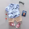 Moda Baby Boy's Suit Verão Casual Roupas Set Top Shorts 2PCS Baby Clothing Set Para Meninos Ternos Infantis Roupas para crianças