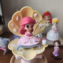 Novo bandai disney a pequena sereia anime qposket personagens ariel glitter linha figura de ação modelo colecionável brinquedos aniversário - comprar online