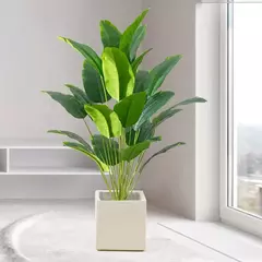 Grande palmeira tropical artificial, folhas de bananeira falsos, monstera plástico, para casa, jardim, decoração do partido, 1pc na internet