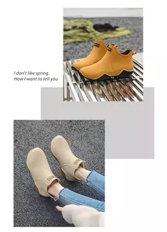 Botas de chuva antiderrapante impermeáveis para homens, sapatos de tornozelo alto para casal, caminhadas, pesca, água, chef, trabalho, ao ar livre, moda, novo - loja online