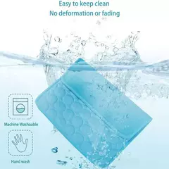 Imagem do Esteira de resfriamento para animais de estimação, almofada para cães e gatos, seda fria, colchão à prova de umidade, cama para animais pequenos, almofada de verão, 5 tamanhos