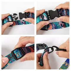 Imagem do Bohemia Estilo Dog Collar e Leash Set para Small Medium Large Dogs Ajustável Puppy Cat Walking Coleiras Pet Supplies Acessórios