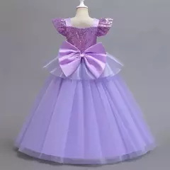 Rapunzel vestido para meninas cinderela belle vestir-se fantasia crianças aniversário princesa traje crianças roupas de festa de halloween 3-10y - Wolf Magazine