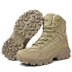 Botas de Combate Deserto Masculino, Botas Táticas Antiderrapantes, Tornozelo de Caminhada, Sapatos de Caça, Segurança do Trabalho, Exterior na internet