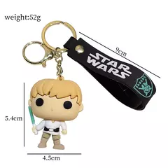 Star wars chaveiro para crianças, figuras criativas pvc, darth vader, stormtrooper imperial, yoda, bb-8, presentes de aniversário na internet
