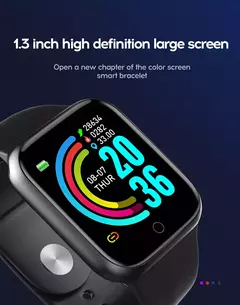 Y68 Esporte Bluetooth Relógio Inteligente, Tela Colorida, Pulseira De Fitness À Prova D' Água, Pressão Arterial, Freqüência Cardíaca, Monitor De Sono, D20 - comprar online