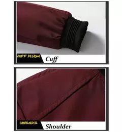 Jaqueta bomber leve masculina, casaco com zíper e bolsos, corta-vento esportivo, roupas casuais, primavera, outono - loja online