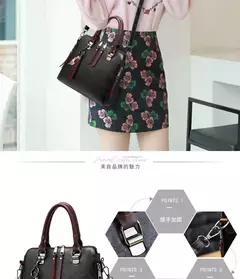 Imagem do Bolsa de Ombro de Couro Retro para Mulheres, Bolsa Crossbody Messenger, Grande Capacidade, Bolsa Feminina, Designer de Luxo, Alta Qualidade