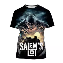 Imagem do Camiseta de manga curta masculina, filme de terror, vampiro, impressa em 3D, hip-hop, casual, moda verão, novo, 2022