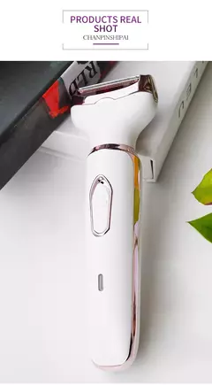 Depilador elétrico indolor para mulheres, biquíni, sobrancelha, nariz, senhora aparador, remoção facial do cabelo, cara, corpo, Shaver fêmea, Depilator, 4 em 1