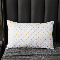 Pluma veludo algodão travesseiro núcleo super macio e confortável único adulto travesseiro casa estudante dormitório travesseiro moda