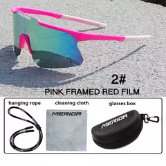 Imagem do Merida-Óculos de sol para homens e mulheres, óculos esportivos, UV400, óculos de equitação, mountain bike, bicicleta de estrada, lentes ao ar livre com estojo