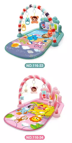 Multifuncional Fitness Frame Crawling Tapete para Crianças, Baby Gym, Play Mat, Rack Musical, Infantil, Brinquedo Educativo, Presente para Crianças - comprar online