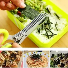Tesoura de Cozinha Multi-Camada, Cortador Vegetal De Aço Inoxidável, Cebolinha Herb, Laver Spices, Cooking Tool, Cut Kitchen Accessories - comprar online