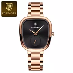 POEDAGAR-Relógio de quartzo feminino impermeável em aço inoxidável, relógio feminino elegante, relógios de luxo para senhoras, alta qualidade - comprar online