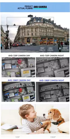 XVI-4 in 1 Mini Câmera com Suporte, 3000TVL, Full AHD, CCTV, 720P, 1080P HD, Coaxial Digital, 2MP, à prova d'água, ao ar livre, visão noturna de rua